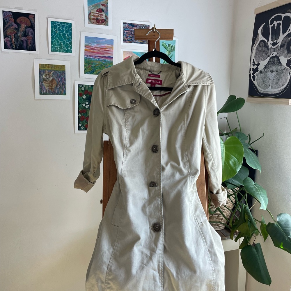 Water Repellent Merona Button Up Trenchcoat